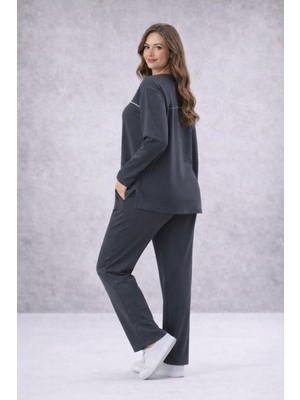 Köşedeki Dükkan Biyeli Uzun Kollu Premium Modal Takım