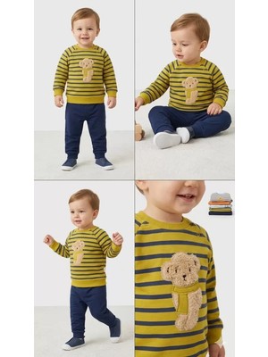 Bemy Store 6/24 Ay Ayıcık Nakışlı Bebek Takımı