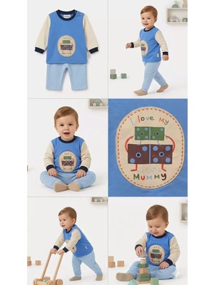 Bemy Store 6/24 Ay Baskılı 2 Parça Bebek Takımı