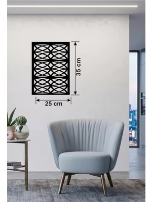 Mey İthalat Mey Ithalat® Selçuklu Yıldızı Temalı Ahşap Duvar Tablosu - 25X35 cm Lazer Kesim Dekoratif Pa