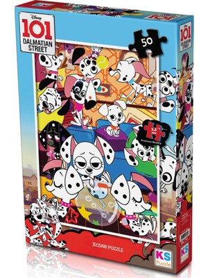 Belle Fusion Mey Ithalat®  101 Dalmatian 50 Parça Puzzle