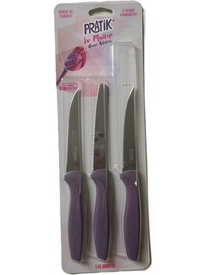 Pratik Ev Mutfak Bıçak Seti 3'lü
