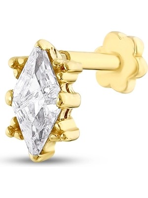 Ethem Gold 14 Ayar Markiz Taşlı Tragus Piercing