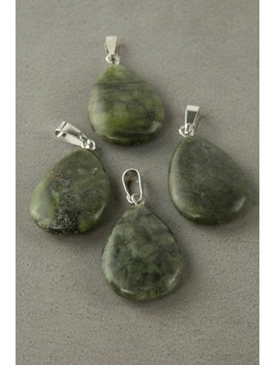 Venüs Shopping Yeşim Oval Doğaltaş Kolye Ucu 1 Adet