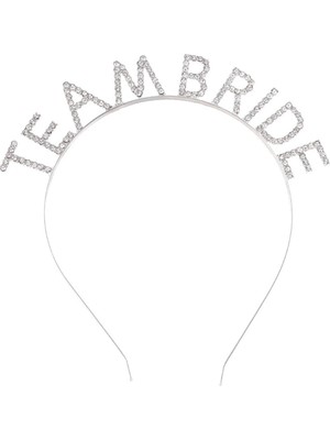 Eco Port Gümüş Kaplama Kristal Taşlı Team Bride Taç 16X17 cm