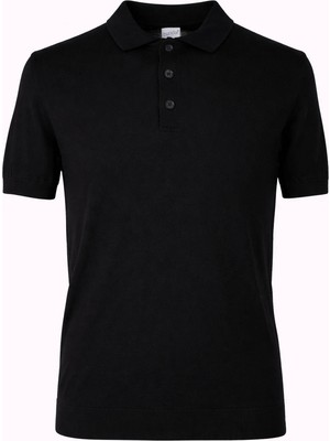 Trender 18229 Yarım Patlı Siyah Erkek T-Shirt 26YGT3000008
