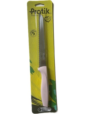Pratik Ev Süper Dişli Ekmek Bıçağı 17.5 cm 5 Adet