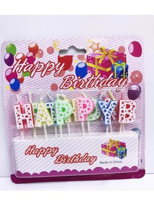 Belle Fusion Mey Ithalat® Happy Birthday Renkli Mum