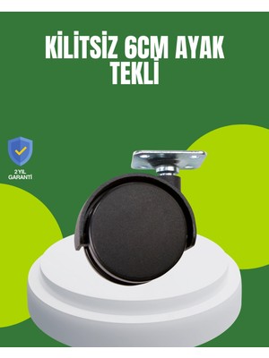 Belle Fusion Mey Ithalat® Kilitsiz 6 cm Tekerlek Ayak Tek Adet