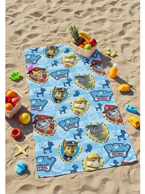ministok Dijital Baskılı Paw Patrol Çocuk Plaj Havlusu