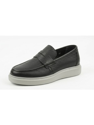 Growish GR0499 Hakiki Deri Hafif Poli Taban Günlük Kullanım Koku Yapmaz Beyaz Taban Casual Loafer Ayakkabı