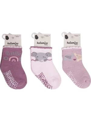 Belle Fusion Mey Ithalat®  mirselin Abs'li Havlu Kız Bebek Soket Çorap K45892 (Adet Fiyatıdır)