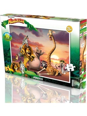 Belle Fusion Mey Ithalat® Madagascar Puzzle 100 Parça
