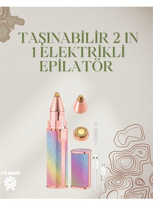 Emh Store Mini Elektrikli Epilatör Cihazı – USB Şarjlı, Acısız Yüz ve Kaş Bakım Aleti - Lisinya