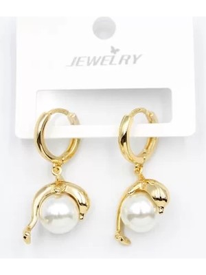 Die Grup Incili Yunus Küpe - Altın