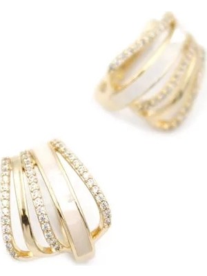 Die Grup Taşlı Küpe - Rose