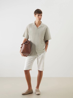 Lc Waikiki Yeni Sezon Regular Fit Kısa Kollu Çizgili Erkek Gömlek