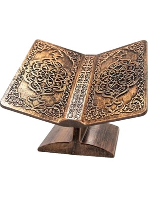 Yasir Dergah Masaüstü Plastik Rahle - Bakır Eskitme