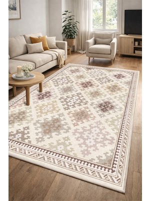 Lioara Home Modern Dijital Baskı Halı |  Yıkanabilir Kaymaz Taban Salon & Yatak Odası Halısı