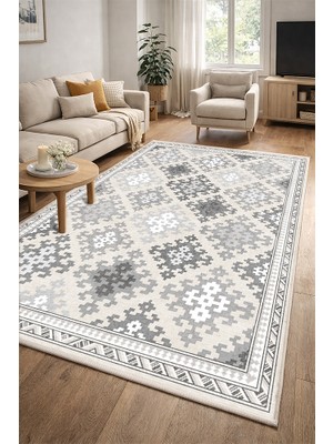 Lioara Home Modern Dijital Baskı Halı |  Yıkanabilir Kaymaz Taban Salon & Yatak Odası Halısı