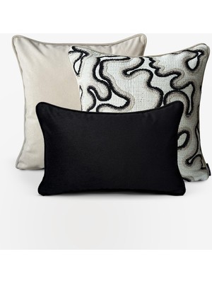Lidoma Home "sable & Flow"  Dekoratif Kırlent Kılıfı Seti