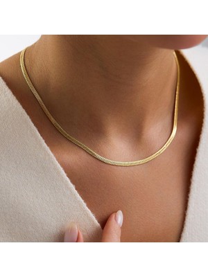 Sembol Gold 14 Ayar Altın Serengeti Zincir Kolye 3 mm 45 cm 3,80 Gram