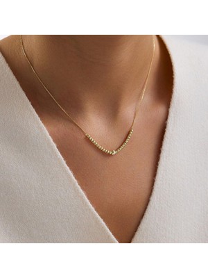 Sembol Gold 14 Ayar Altın Top Detaylı Zincir Kolye 42+3 cm 1,25 Gram