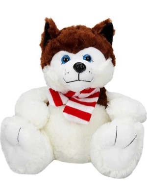 Nessi World Nessiworld Oturan Husky Atkılı Peluş Köpek 30 cm