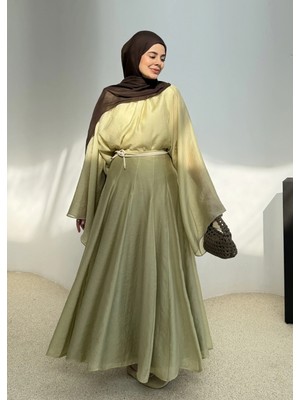 Moda Aksa 4006 Salaş Kol Takım Elma Yeşil