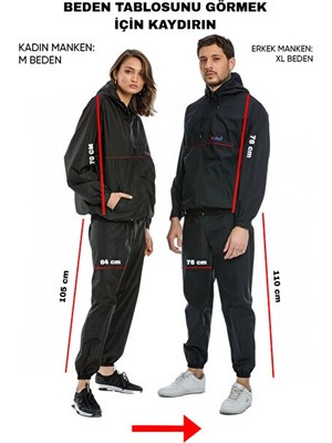 Fitblue Unisex Termal Sauna Eşofman Takımı Oversize Kesim ile Günlük Kullanım İçin Rahat Tasarım