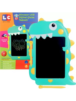 Nessi World LCD Dijital Renkli Dinozor Çizim Tableti 8,5 Inç