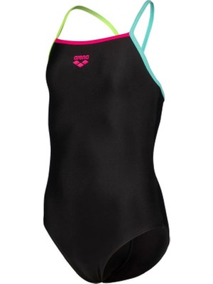 Arena Swimsuit Light Drop Solid Çocuk Siyah Yüzücü Mayosu 005919569