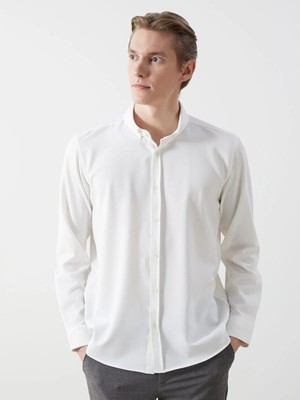 Lc Waikiki Yeni Sezon Slim Fit Uzun Kollu Armürlü Erkek Gömlek