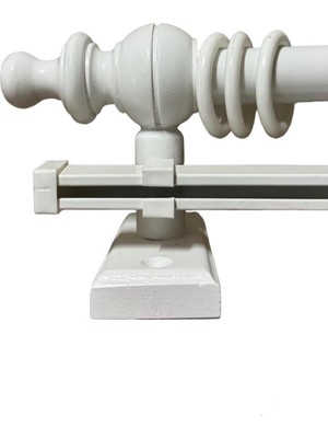 Özgürce Ahşap Rustik Perde Askısı 150 cm Tek Rayli, Şık ve Dayanıklı Tasarım