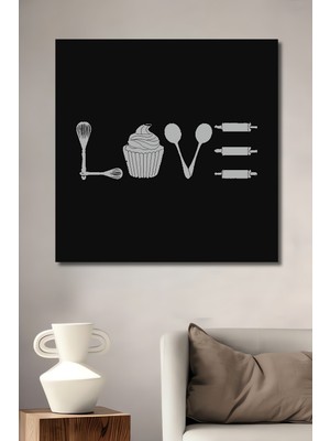 Özgürce Şık Ahşap Dekoratif Tablo, Mutfak Için Zarif Süşleme Parçası