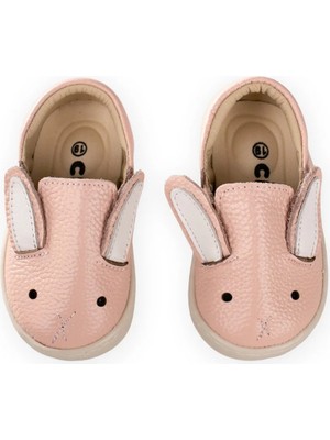 Cigit Deri Tavşan Çocuk Ayakkabı 19/25 Numara Pudra