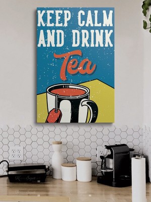 Özgürce Modern Abstract Kanvas Tablo, Kahve ve Cafe Dekorasyonu Için Şık Seçenek