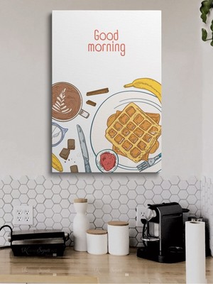Özgürce Modern Abstract Kanvas Tablo, Kahve ve Cafe Dekoru Için Şık Tasarım