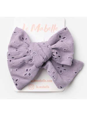 Le Mabelle Lila Fisto Fiyonk Kız Çocuk Klips Toka