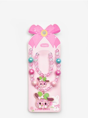 Le Mabelle Pembe My Melody Figürlü Kız Çocuk Kolye ve Bileklik Set