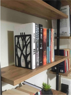 Özgürce Ağaç Desenli Kitap Desteği Seti, Ev ve Ofis Dekorasyonu Için