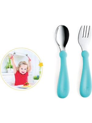 Nessi World  paslanmaz Çelik Çatal Kaşık Seti 522 Turkuaz