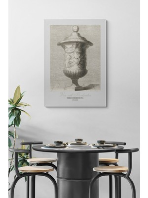 Özgürce Şık Bacchanalian Çerçeveli Vazo ve Tablo Seti, Modern Dekorasyon Için