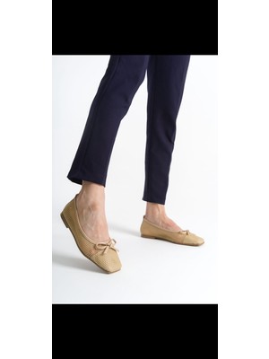 No 35 Moda File Fiyonklu Babet Bej 40