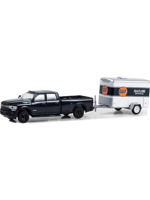 Nessi World 1/64 2023 Ram 2500 With Small Cargo Trailer Model Araba
