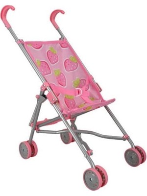 NessiWorld 13001 Katlanır Metal Baston Oyuncak Puset Çilek Desenli