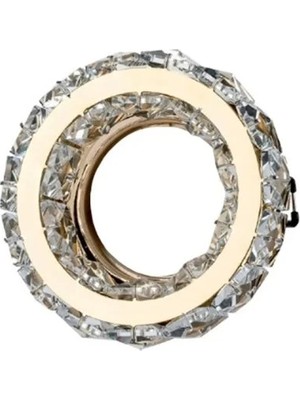 2 Adet Cata Ct 6640 Melinda Yuvarlak Dekoratif Cam Spot Kasası GU10 Duy