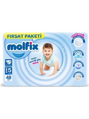 Nessi World Bebek Bezi Fırsat Paketi 5 Beden 11-18 kg 48 Adet