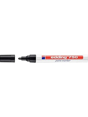 Naque 750 Tam Örtücü Boya Kalemi - Siyah - 1 Kalem - Yuvarlak Uçlu 2-4 mm