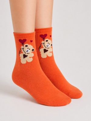 İpeksi Teddy Pamuk Kolej Çorap – Terletmeyen, Rahat, Günlük Unisex Basic